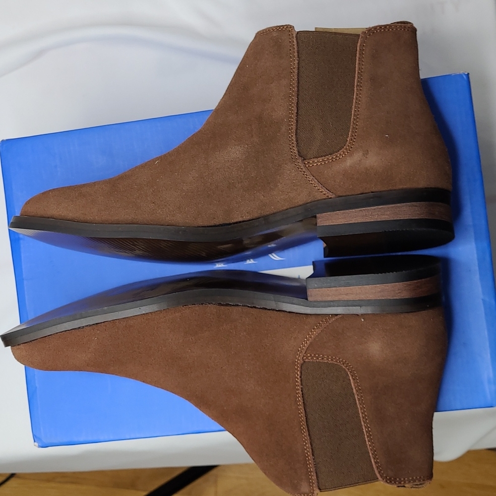 Tr Premium Roberto Brown Suede Leather Casual Boots Size 8.5 Nib View 6